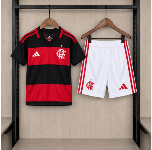 Kit Infantil Flamengo Titular 26/27 Conjunto Unissex