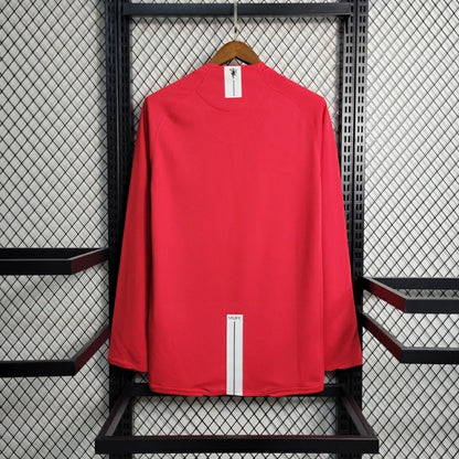 Camisa Retrô Manchester United Manga Longa 2007/2008